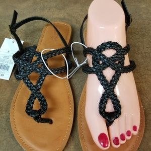 Women's black sandals